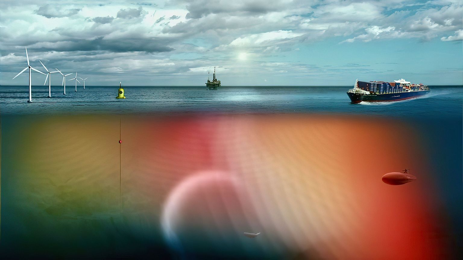 Human-generated noise creates an underwater "acoustic fog" that can harm marine animals.