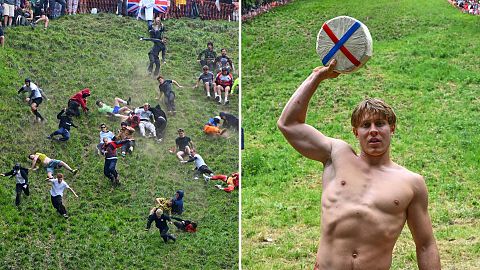 Las mejores fotos del concurso Cheese Rolling de este año