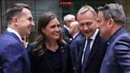From left to right: Adam Szlapka, Marie Bjerre, Piotr Serafin and Xavier Bettel.